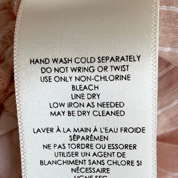 NWT Anthropologie Shirred Striped Peplum Cropped Top, Size Small, Pink/White - Picture 8 of 8